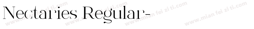 Nectaries Regular字体转换
